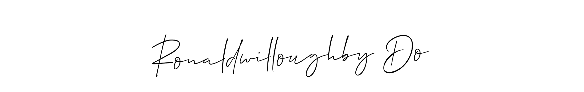 Design your own signature with our free online signature maker. With this signature software, you can create a handwritten (Allison_Script) signature for name Ronaldwilloughby Do. Ronaldwilloughby Do signature style 2 images and pictures png