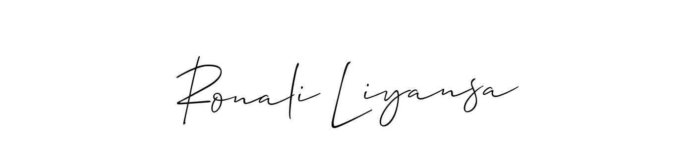 Once you've used our free online signature maker to create your best signature Allison_Script style, it's time to enjoy all of the benefits that Ronali Liyansa name signing documents. Ronali Liyansa signature style 2 images and pictures png