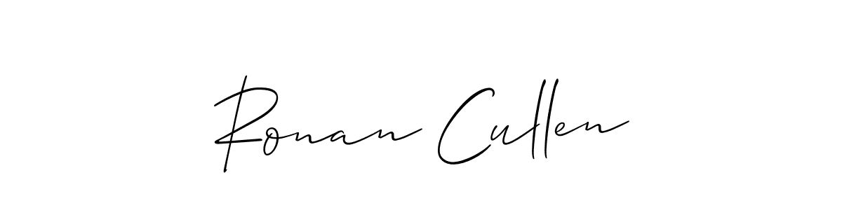 Design your own signature with our free online signature maker. With this signature software, you can create a handwritten (Allison_Script) signature for name Ronan Cullen. Ronan Cullen signature style 2 images and pictures png