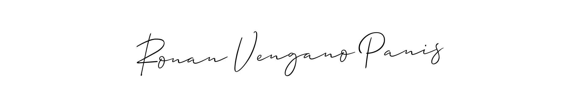How to make Ronan Vengano Panis name signature. Use Allison_Script style for creating short signs online. This is the latest handwritten sign. Ronan Vengano Panis signature style 2 images and pictures png
