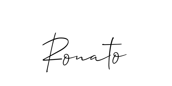 It looks lik you need a new signature style for name Ronato. Design unique handwritten (Allison_Script) signature with our free signature maker in just a few clicks. Ronato signature style 2 images and pictures png