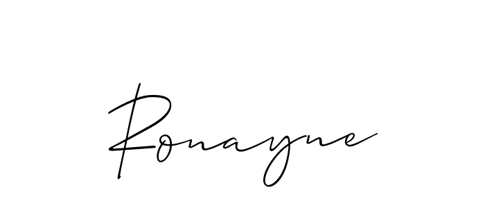It looks lik you need a new signature style for name Ronayne. Design unique handwritten (Allison_Script) signature with our free signature maker in just a few clicks. Ronayne signature style 2 images and pictures png