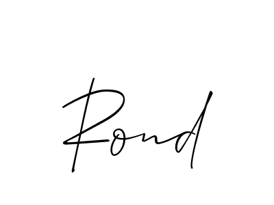 Also we have Rond name is the best signature style. Create professional handwritten signature collection using Allison_Script autograph style. Rond signature style 2 images and pictures png