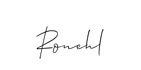 How to Draw Ronehl signature style? Allison_Script is a latest design signature styles for name Ronehl. Ronehl signature style 2 images and pictures png