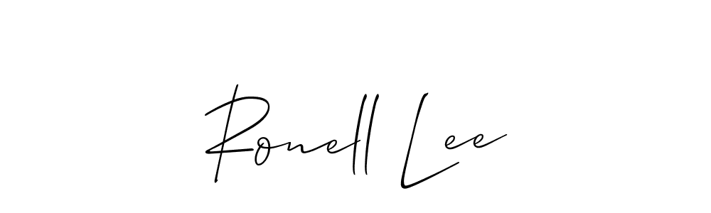 Also You can easily find your signature by using the search form. We will create Ronell Lee name handwritten signature images for you free of cost using Allison_Script sign style. Ronell Lee signature style 2 images and pictures png