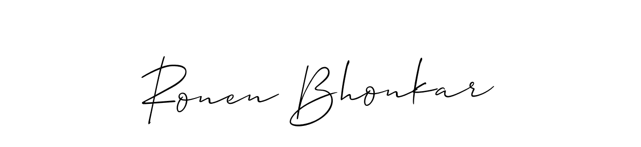 See photos of Ronen Bhonkar official signature by Spectra . Check more albums & portfolios. Read reviews & check more about Allison_Script font. Ronen Bhonkar signature style 2 images and pictures png