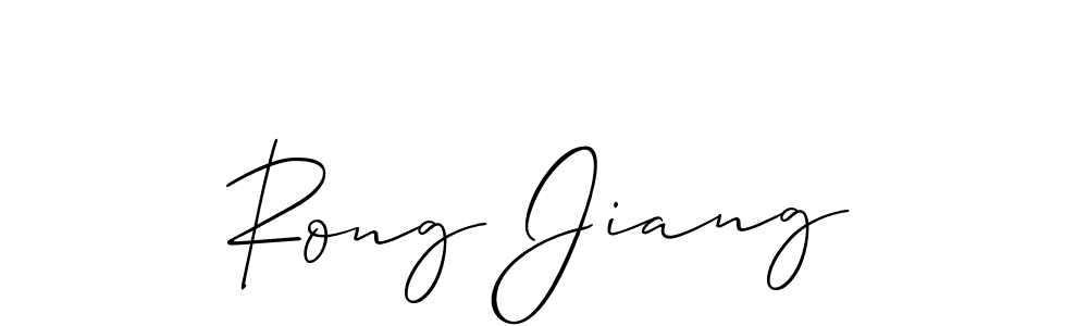 Make a short Rong Jiang signature style. Manage your documents anywhere anytime using Allison_Script. Create and add eSignatures, submit forms, share and send files easily. Rong Jiang signature style 2 images and pictures png