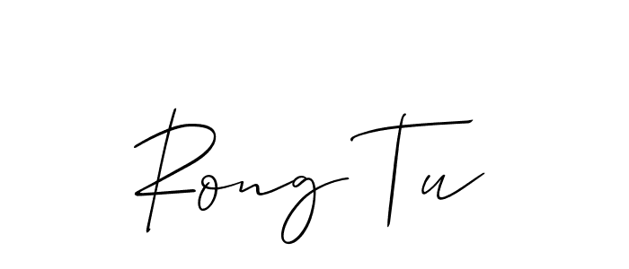 Also we have Rong Tu name is the best signature style. Create professional handwritten signature collection using Allison_Script autograph style. Rong Tu signature style 2 images and pictures png