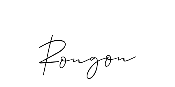 Allison_Script is a professional signature style that is perfect for those who want to add a touch of class to their signature. It is also a great choice for those who want to make their signature more unique. Get Rongon name to fancy signature for free. Rongon signature style 2 images and pictures png