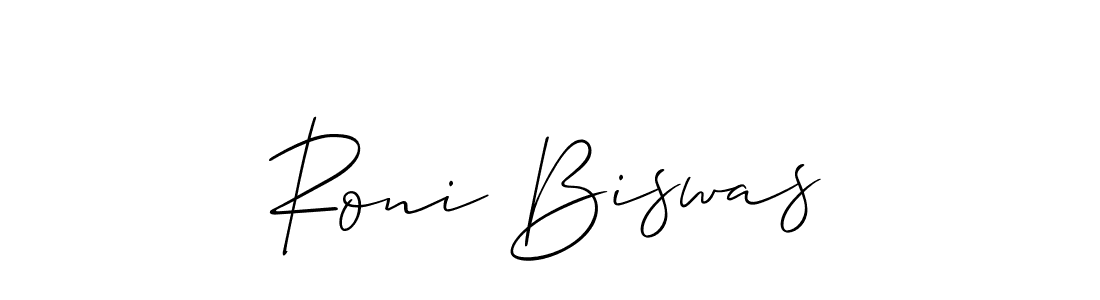 This is the best signature style for the Roni Biswas name. Also you like these signature font (Allison_Script). Mix name signature. Roni Biswas signature style 2 images and pictures png