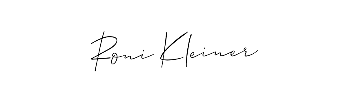 Make a short Roni Kleiner signature style. Manage your documents anywhere anytime using Allison_Script. Create and add eSignatures, submit forms, share and send files easily. Roni Kleiner signature style 2 images and pictures png