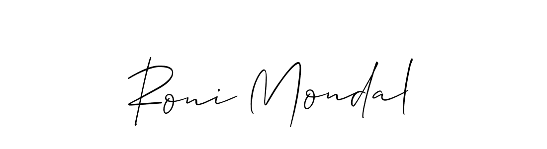 You should practise on your own different ways (Allison_Script) to write your name (Roni Mondal) in signature. don't let someone else do it for you. Roni Mondal signature style 2 images and pictures png