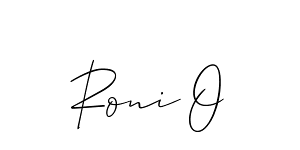 Allison_Script is a professional signature style that is perfect for those who want to add a touch of class to their signature. It is also a great choice for those who want to make their signature more unique. Get Roni O name to fancy signature for free. Roni O signature style 2 images and pictures png