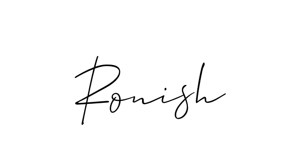 Also You can easily find your signature by using the search form. We will create Ronish name handwritten signature images for you free of cost using Allison_Script sign style. Ronish signature style 2 images and pictures png