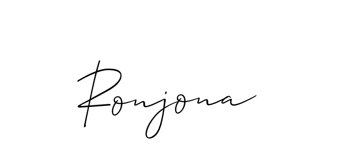 It looks lik you need a new signature style for name Ronjona. Design unique handwritten (Allison_Script) signature with our free signature maker in just a few clicks. Ronjona signature style 2 images and pictures png