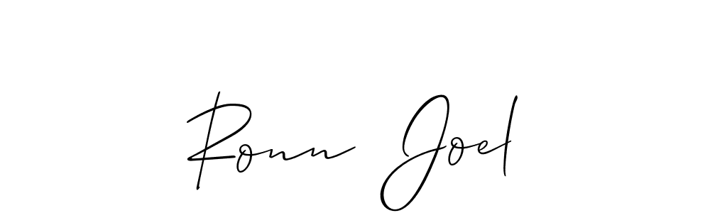 if you are searching for the best signature style for your name Ronn  Joel. so please give up your signature search. here we have designed multiple signature styles  using Allison_Script. Ronn  Joel signature style 2 images and pictures png