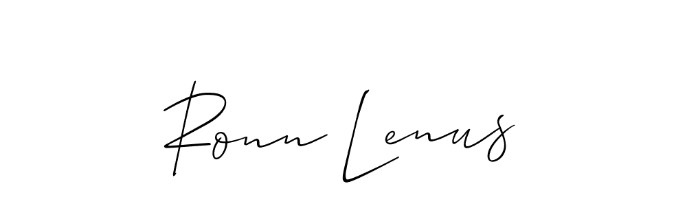 Best and Professional Signature Style for Ronn Lenus. Allison_Script Best Signature Style Collection. Ronn Lenus signature style 2 images and pictures png