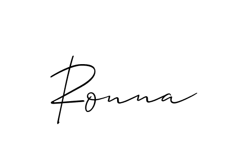 Design your own signature with our free online signature maker. With this signature software, you can create a handwritten (Allison_Script) signature for name Ronna. Ronna signature style 2 images and pictures png