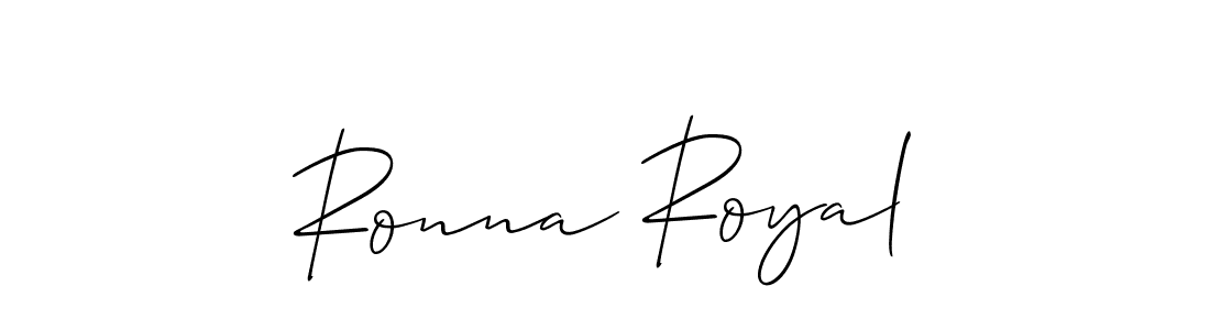 Similarly Allison_Script is the best handwritten signature design. Signature creator online .You can use it as an online autograph creator for name Ronna Royal. Ronna Royal signature style 2 images and pictures png