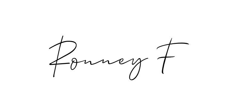 Best and Professional Signature Style for Ronney F. Allison_Script Best Signature Style Collection. Ronney F signature style 2 images and pictures png