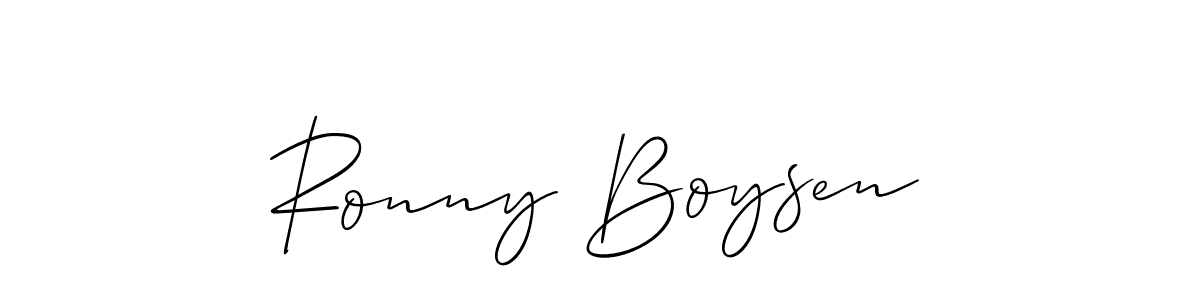 Best and Professional Signature Style for Ronny Boysen. Allison_Script Best Signature Style Collection. Ronny Boysen signature style 2 images and pictures png
