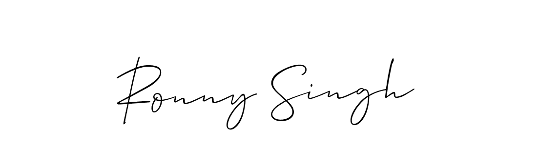 It looks lik you need a new signature style for name Ronny Singh. Design unique handwritten (Allison_Script) signature with our free signature maker in just a few clicks. Ronny Singh signature style 2 images and pictures png