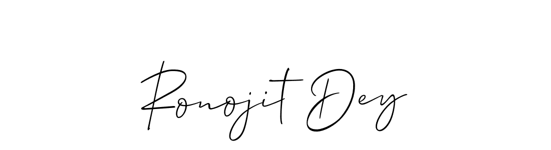 Also You can easily find your signature by using the search form. We will create Ronojit Dey name handwritten signature images for you free of cost using Allison_Script sign style. Ronojit Dey signature style 2 images and pictures png