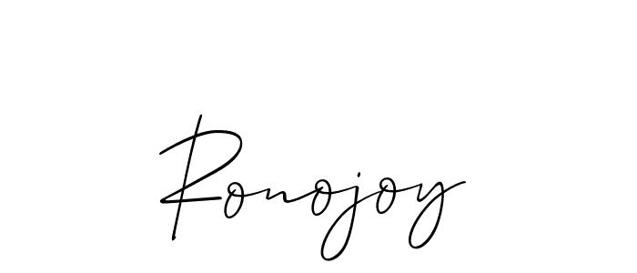 Create a beautiful signature design for name Ronojoy. With this signature (Allison_Script) fonts, you can make a handwritten signature for free. Ronojoy signature style 2 images and pictures png