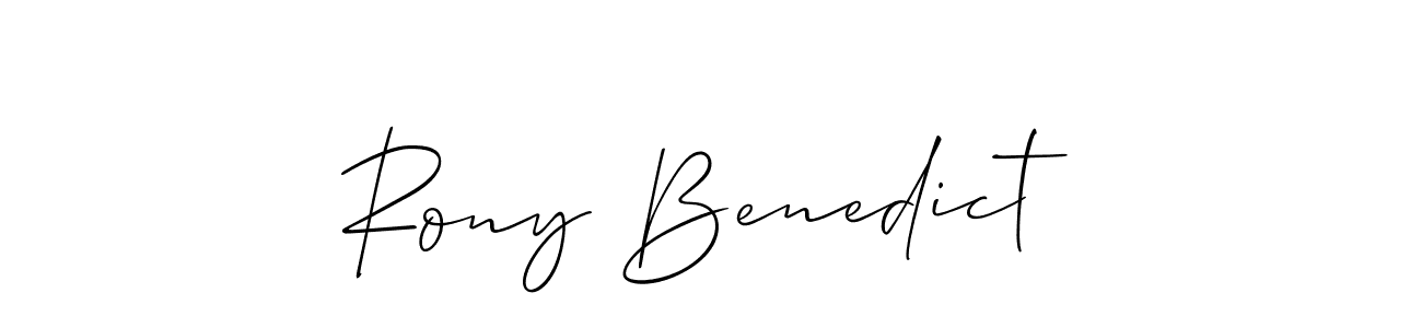 Check out images of Autograph of Rony Benedict name. Actor Rony Benedict Signature Style. Allison_Script is a professional sign style online. Rony Benedict signature style 2 images and pictures png