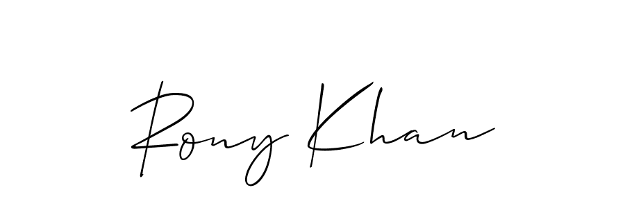 Check out images of Autograph of Rony Khan name. Actor Rony Khan Signature Style. Allison_Script is a professional sign style online. Rony Khan signature style 2 images and pictures png