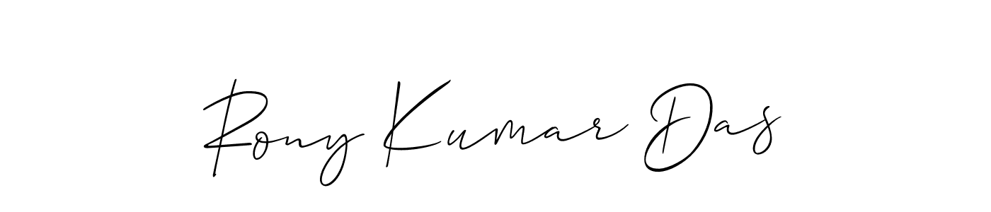 Similarly Allison_Script is the best handwritten signature design. Signature creator online .You can use it as an online autograph creator for name Rony Kumar Das. Rony Kumar Das signature style 2 images and pictures png