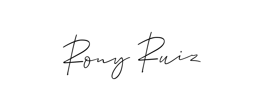 Make a beautiful signature design for name Rony Ruiz. Use this online signature maker to create a handwritten signature for free. Rony Ruiz signature style 2 images and pictures png