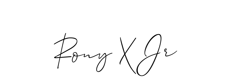 This is the best signature style for the Rony X Jr name. Also you like these signature font (Allison_Script). Mix name signature. Rony X Jr signature style 2 images and pictures png