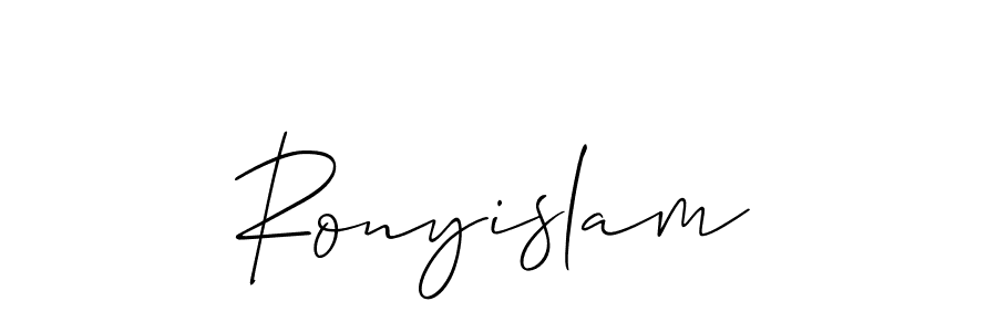 Check out images of Autograph of Ronyislam name. Actor Ronyislam Signature Style. Allison_Script is a professional sign style online. Ronyislam signature style 2 images and pictures png