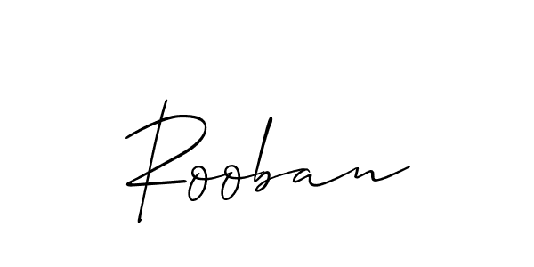 Also we have Rooban name is the best signature style. Create professional handwritten signature collection using Allison_Script autograph style. Rooban signature style 2 images and pictures png