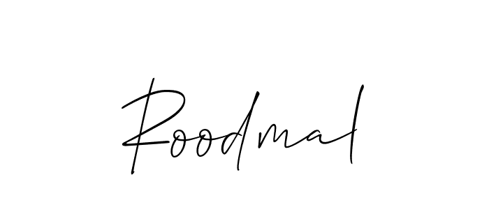 if you are searching for the best signature style for your name Roodmal. so please give up your signature search. here we have designed multiple signature styles  using Allison_Script. Roodmal signature style 2 images and pictures png