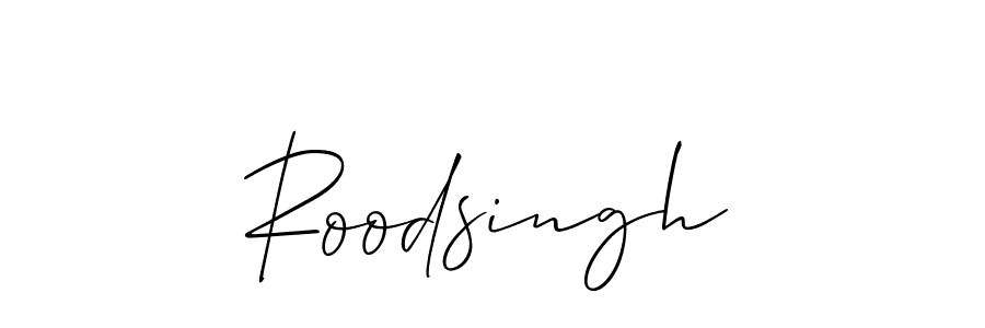 You should practise on your own different ways (Allison_Script) to write your name (Roodsingh) in signature. don't let someone else do it for you. Roodsingh signature style 2 images and pictures png