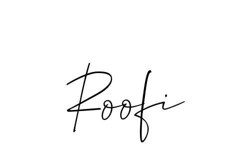 It looks lik you need a new signature style for name Roofi. Design unique handwritten (Allison_Script) signature with our free signature maker in just a few clicks. Roofi signature style 2 images and pictures png