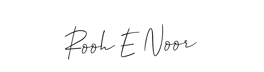 How to Draw Rooh E Noor signature style? Allison_Script is a latest design signature styles for name Rooh E Noor. Rooh E Noor signature style 2 images and pictures png