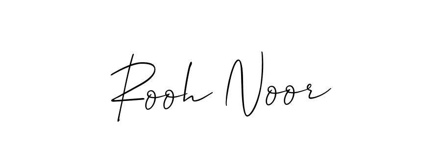 Also You can easily find your signature by using the search form. We will create Rooh Noor name handwritten signature images for you free of cost using Allison_Script sign style. Rooh Noor signature style 2 images and pictures png