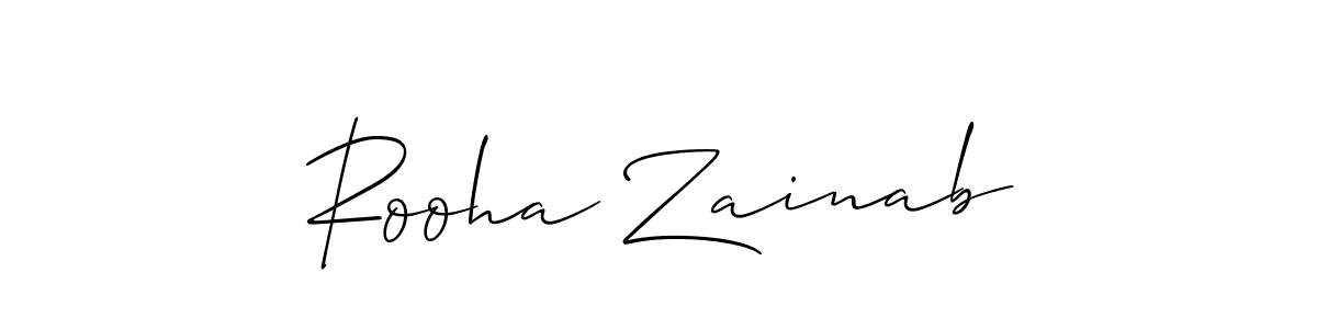 How to Draw Rooha Zainab signature style? Allison_Script is a latest design signature styles for name Rooha Zainab. Rooha Zainab signature style 2 images and pictures png