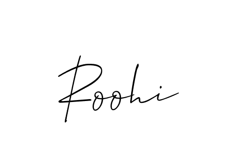 Similarly Allison_Script is the best handwritten signature design. Signature creator online .You can use it as an online autograph creator for name Roohi. Roohi signature style 2 images and pictures png