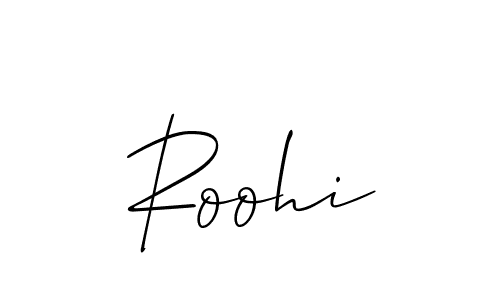 Similarly Allison_Script is the best handwritten signature design. Signature creator online .You can use it as an online autograph creator for name Roohi. Roohi signature style 2 images and pictures png