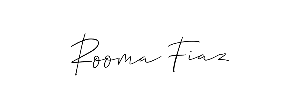 Make a beautiful signature design for name Rooma Fiaz. Use this online signature maker to create a handwritten signature for free. Rooma Fiaz signature style 2 images and pictures png