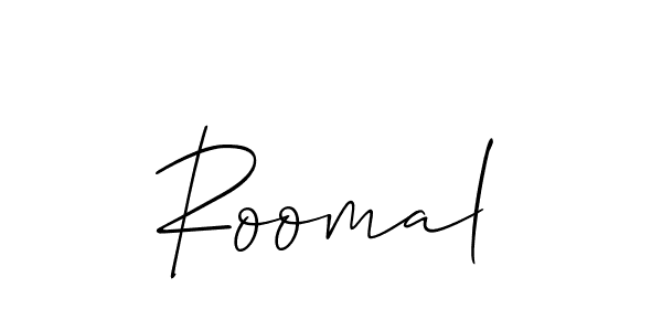 Similarly Allison_Script is the best handwritten signature design. Signature creator online .You can use it as an online autograph creator for name Roomal. Roomal signature style 2 images and pictures png