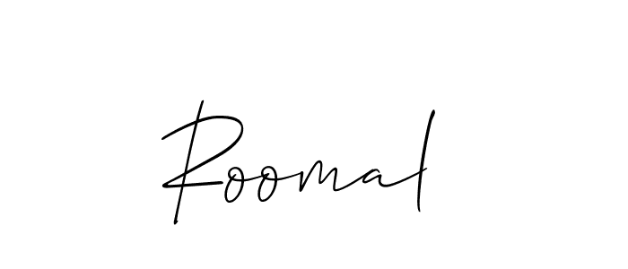 How to Draw Roomal  signature style? Allison_Script is a latest design signature styles for name Roomal . Roomal  signature style 2 images and pictures png