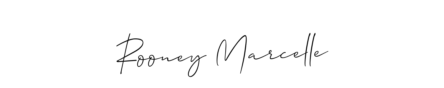 Make a short Rooney Marcelle signature style. Manage your documents anywhere anytime using Allison_Script. Create and add eSignatures, submit forms, share and send files easily. Rooney Marcelle signature style 2 images and pictures png