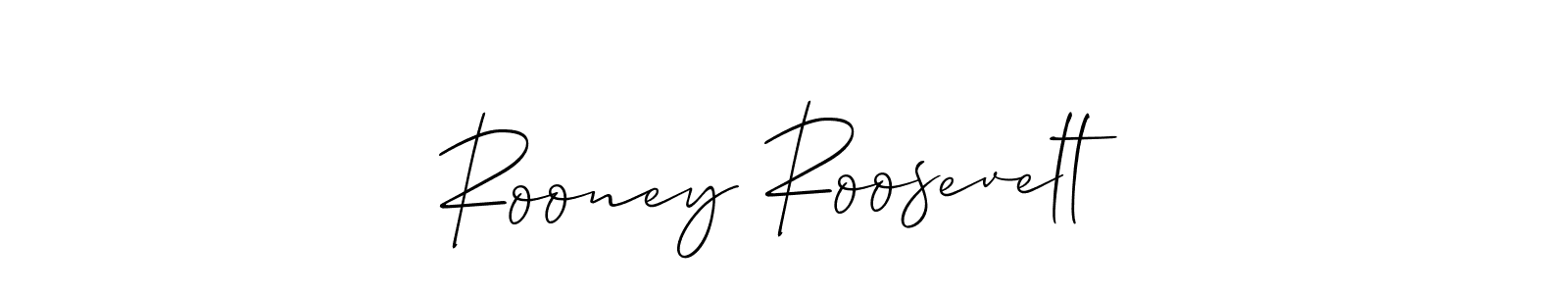 Create a beautiful signature design for name Rooney Roosevelt. With this signature (Allison_Script) fonts, you can make a handwritten signature for free. Rooney Roosevelt signature style 2 images and pictures png
