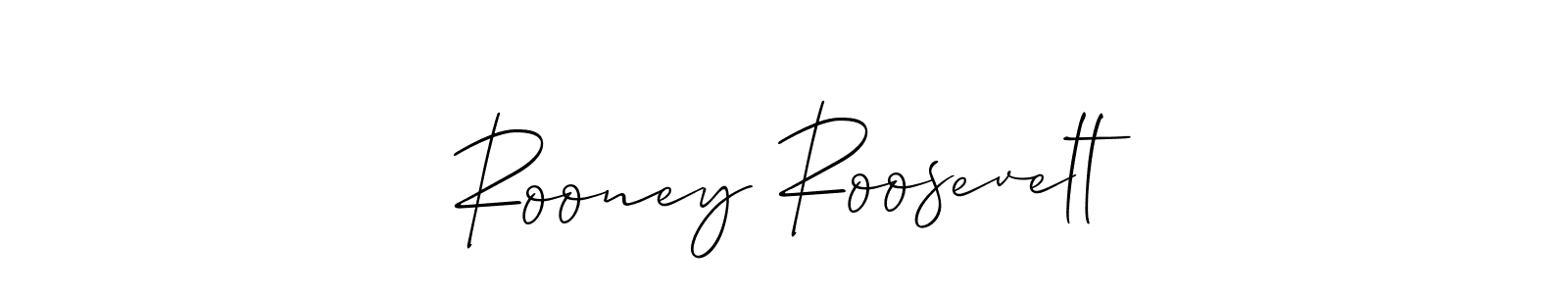 You can use this online signature creator to create a handwritten signature for the name Rooney Roosevelt. This is the best online autograph maker. Rooney Roosevelt signature style 2 images and pictures png