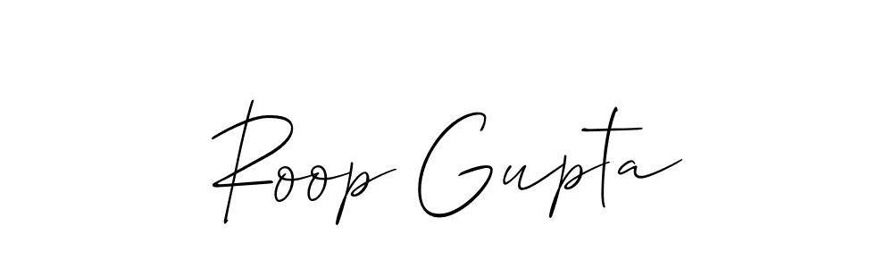 How to Draw Roop Gupta signature style? Allison_Script is a latest design signature styles for name Roop Gupta. Roop Gupta signature style 2 images and pictures png